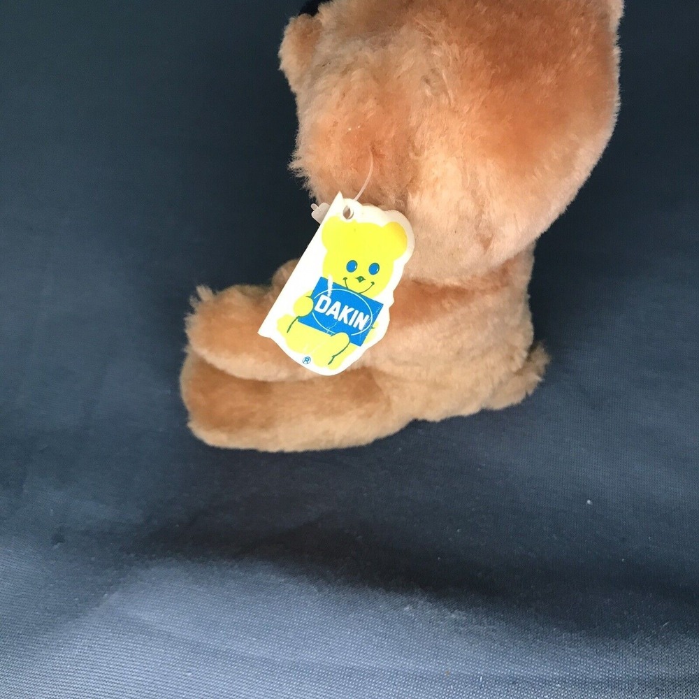Vintage 1981 Dakin Dark Brown 8" Teddy Bear Plush Stuffed Animal Tags‎ - Picture 2 of 7